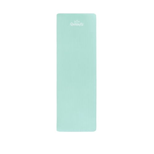 Килимок для фітнесу  Queenfit NBR 1,5 см turquoise - фото №5